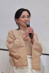 永作博美出席電影《寧靜咖啡館之歌》電影映後會活動