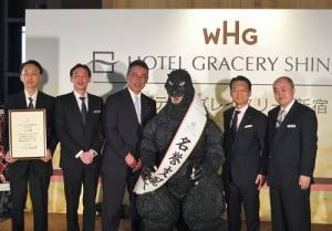哥吉拉獲新宿Gracery飯店任命為名譽經理(TM & ©TOHO CO., LTD.)