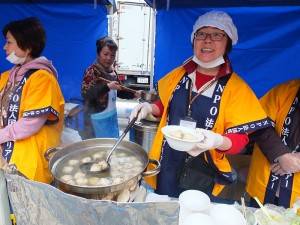 会場内には台湾精進料理の屋台が沢山出展