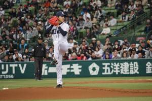 今シーズンからライオンズでプレーしている台湾出身の郭俊麟投手
