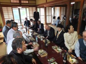 馬頭館にて。懇親会の様子