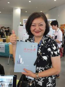 同センターの李佩華センター長（淡江大学国際長）