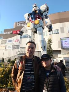 オープンコースの周毅明さん（左）とジュニアコースの陳力維さん