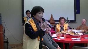 國際佛光會關東協會千葉分會會長則安美希分享佛法體驗