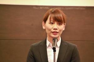 ITI研修生代表劉致瑩致詞表示在研修期間會全力以赴
