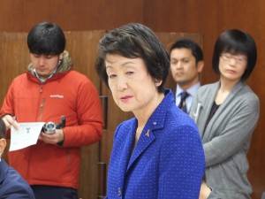 今年、訪台したい意向を示した横浜市の林文子市長