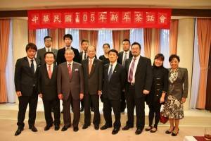 駐日代表處舉辦新年茶話會,許多僑界代表皆出席交流