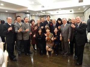 大阪中華總會理監事、大阪中華學校理事會、關西台商會熱烈歡迎張仁久履新