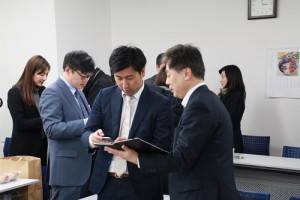 講座後,許多從事台日不動產相關業者在會場進行交流