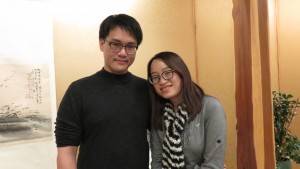 左起：林于靖、王懷寧夫妻對純白婚禮滿心期待
