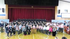 昴高校跟復興中學合奏會後大合照