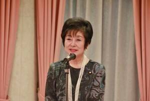 日華議員懇談會副會長山東昭子出席致詞
