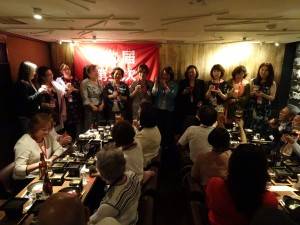 第七屆幹部成員帶領乾杯 請大家多多指教