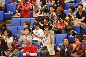 旅日僑領時鎮棣特別到場為身為選手之一的兒子加油打氣