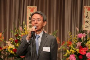 日本交流協會前駐台代表池田維應邀到場致詞恭賀謝長廷出任駐日代表