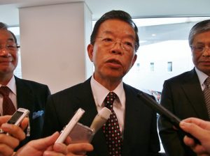 駐日代表謝長廷接受台日媒體聯訪，表達將在任內再強化台日友好關係