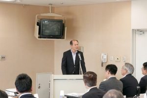 駐橫濱辦事處處長粘信士致詞盼台日業者合作進軍東南亞新興市場