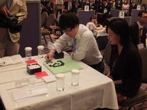 パンダ先生との対局に頭を悩ませた謝依旻六段・井山裕太九段ペア