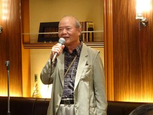 駐大阪辦事處前處長、現中華民國工商協進會國際事務委員會顧問吳嘉雄因事造訪大阪,應邀到場與會員敘舊。