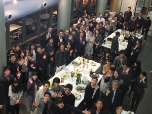 レセプションには約100人の関係者が出席