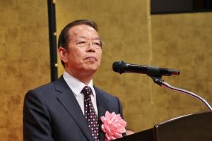 駐日代表謝長廷致詞感謝日本官房長官菅義偉為台灣參與國際組織而發聲
