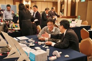 現場有許多日本業者到場洽商