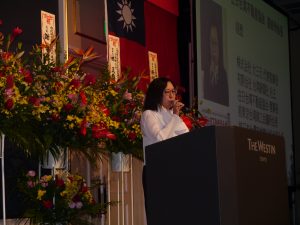  在日台灣不動產協會會長錢妙玲致詞