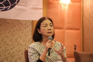 日本台灣商會聯合總會總會長新垣旬子參與東京台灣商工會青商部會議和懇親會