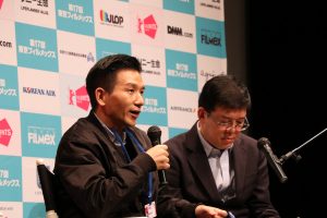 導演趙德胤於東京FILMeX影展映後座談,和日本觀眾分享拍攝《再見瓦城》的故事