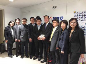 國民黨文傳會副主委李明賢率團訪日,拜會日本政黨和議員