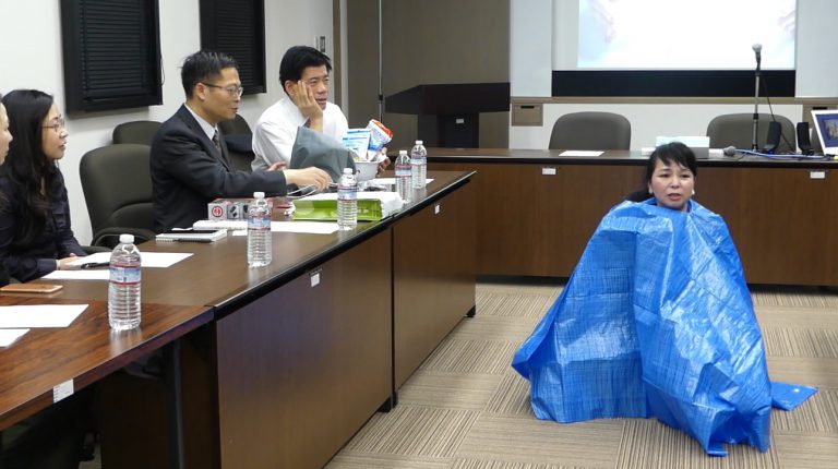 いつ起きるか分からない災害に備えて福岡辦事處が防災会議