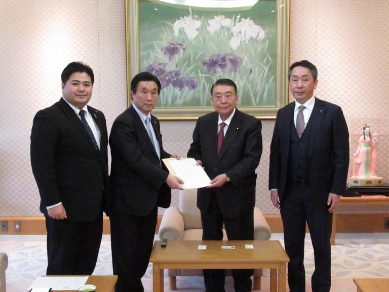挺台加入國際組織 神戶市議長向眾參兩院議長遞交意見書