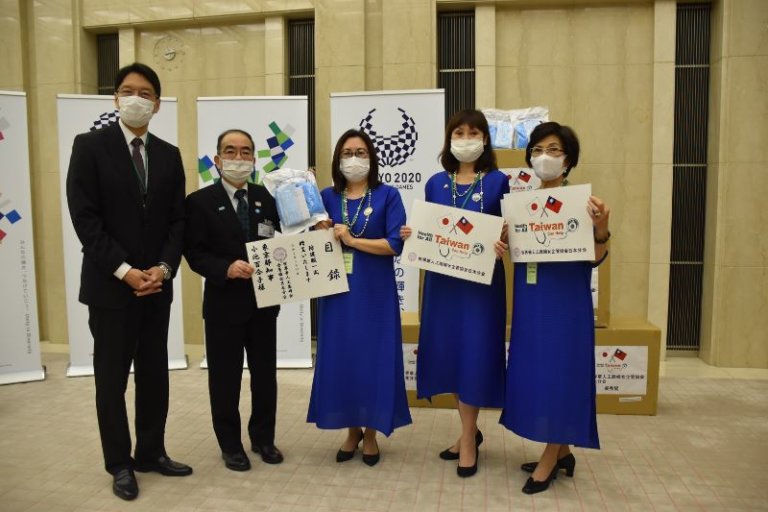 世華日本分會寄附防疫物資 期盼台日攜手度過難關