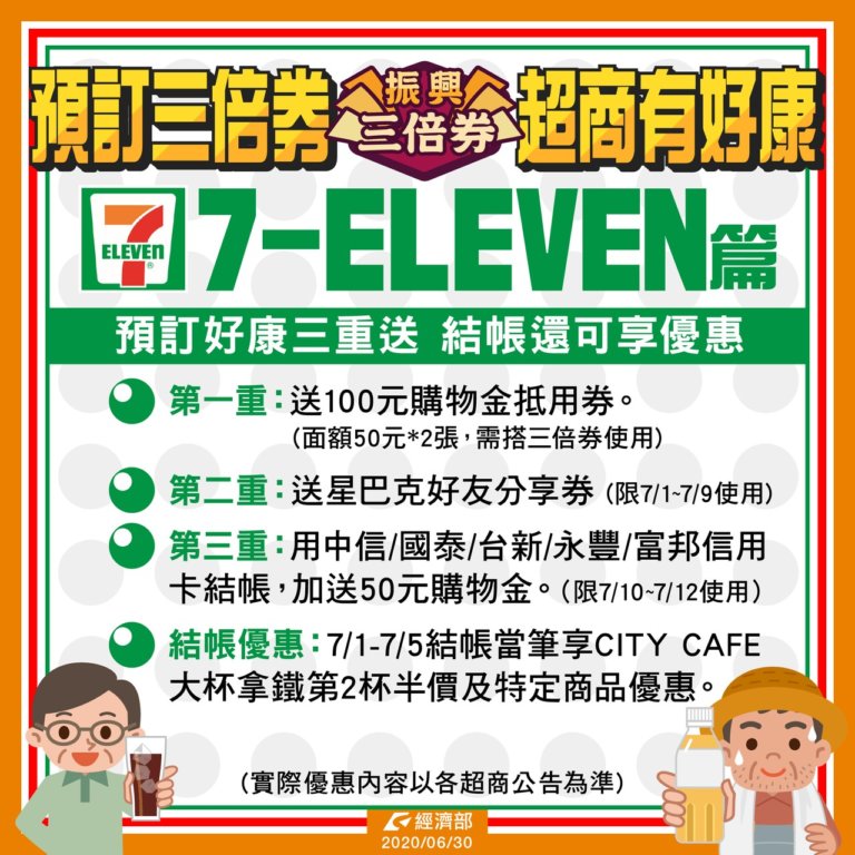 台灣四大超商三倍券超好用