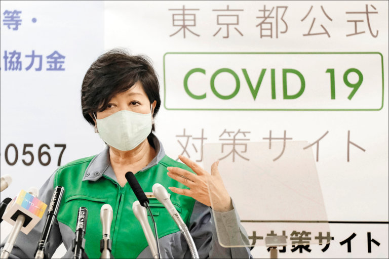 安倍賀小池連任 強調與東京都緊密合作防疫