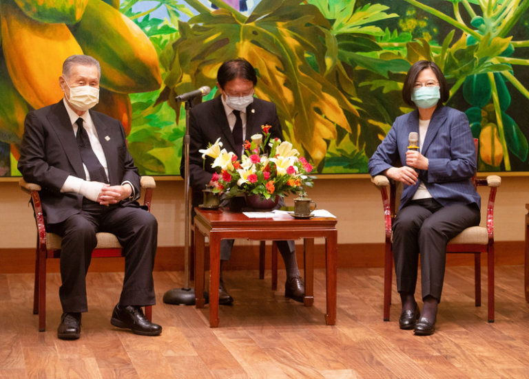 蔡英文總統接見日弔唁團　盼台日疫情資訊交流
