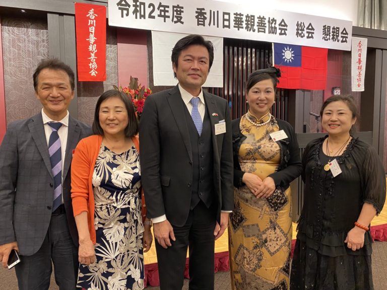 香川日華親善協会の講演会で李世丙處長が講演