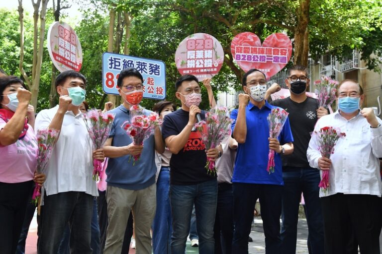 台湾で8月28日に4件の国民投票を実施