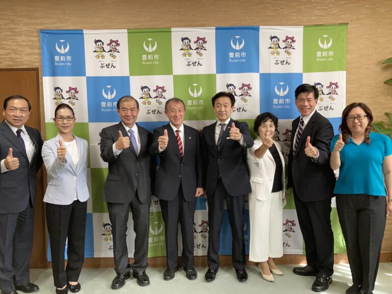 新任の陳銘俊処長、豊前市後藤市長を表敬～日台の懇親図る