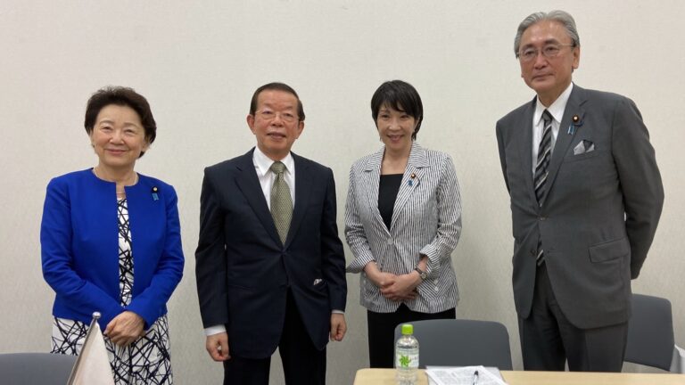 駐日代表謝長廷受邀出席自民黨座談會　高市：希望助台加入CPTPP