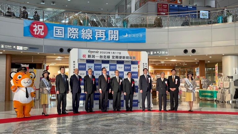 虎航桃園新潟航線開航　新潟機場疫後首國際航班