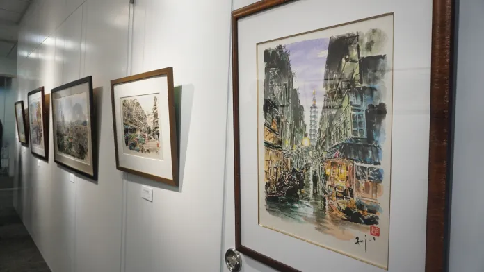 台湾文化センター「台湾を描く 藤井克之墨彩画展」開催