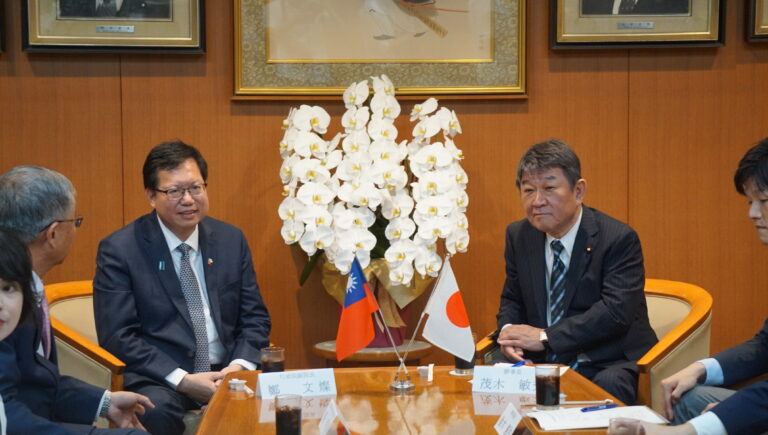 【日台友好】睽違已久台高層級官員訪日行　副閣揆鄭文燦拜會自民黨幹事長茂木敏充