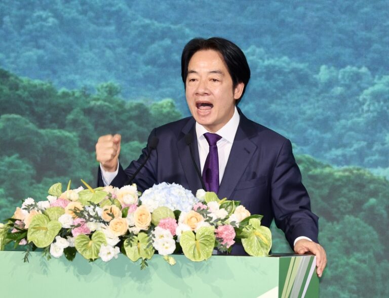 「どの国に対する中国の脅威も世界に対する脅威」頼総統が主張