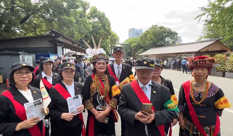 台灣民政府團體,每年自組代表團至日本參加終戰紀念日