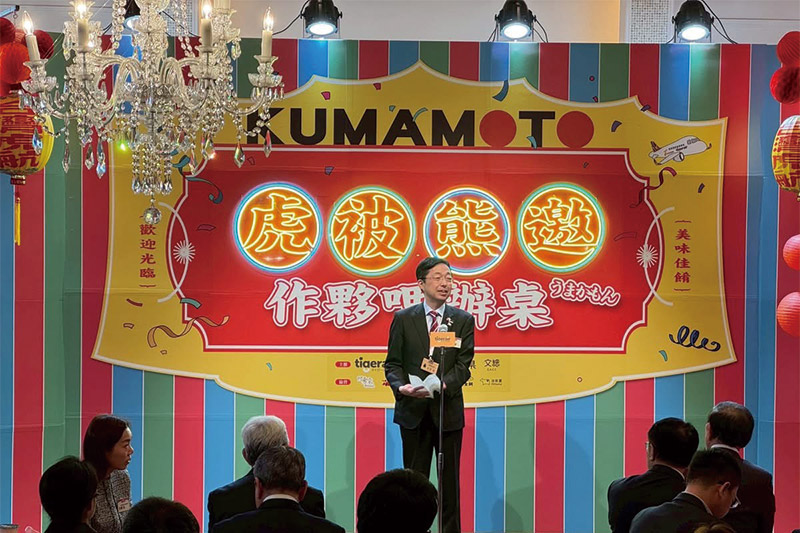 熊本縣木村敬知事 (圖/台灣虎航Facebook)