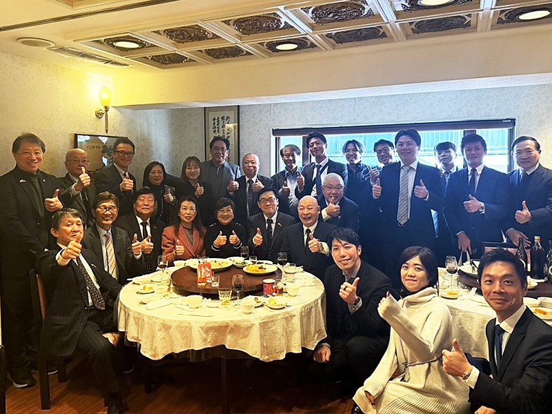 徐佳青與橫濱僑界人士餐敘交流,深化僑務連結
