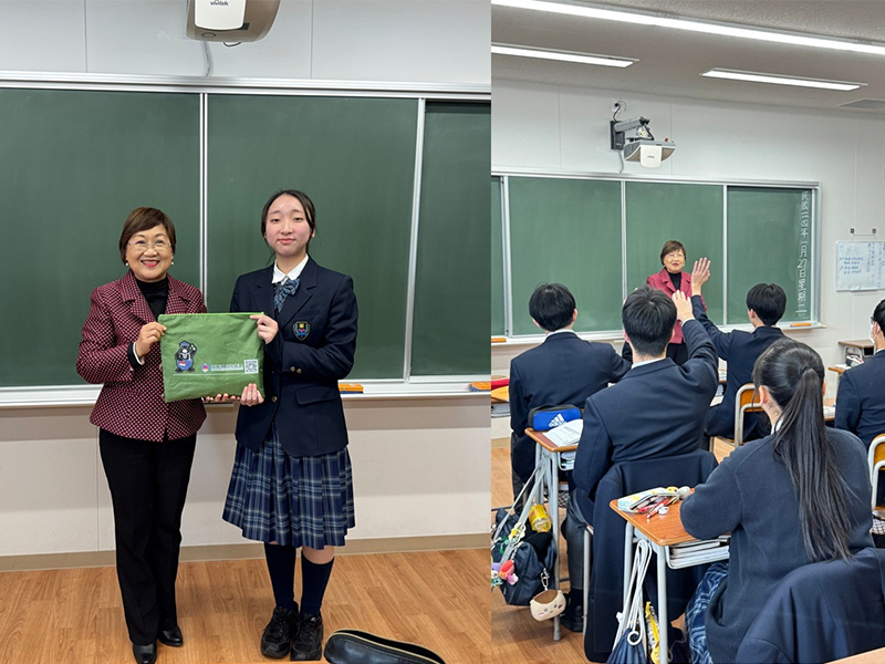 徐佳青勉勵高三學生,關心返臺升學規劃