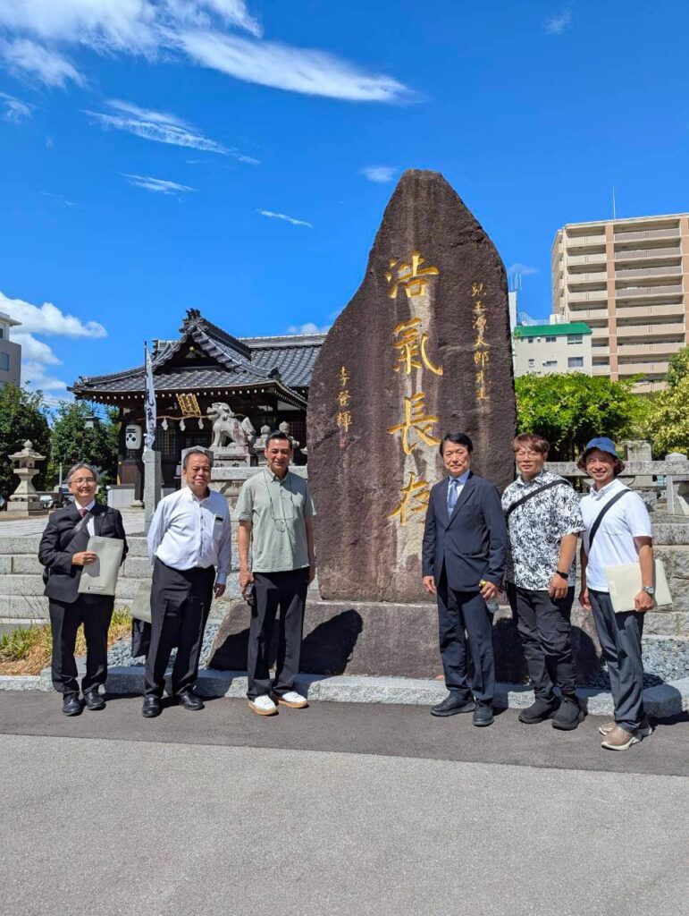 児玉神社で石碑の文字は李登輝さんの書です
