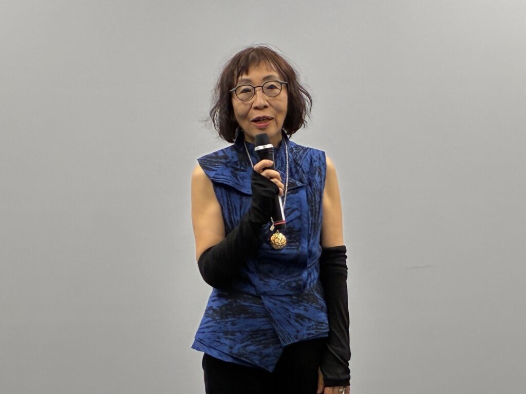 日方策展代表平野久美子女士致詞(臺灣文化中心提供)